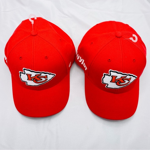 KC Chiefs NFL Hats Kansas City Football Taylor & Travis Embroidered '47 Lot Of 2 - Picture 3 of 11